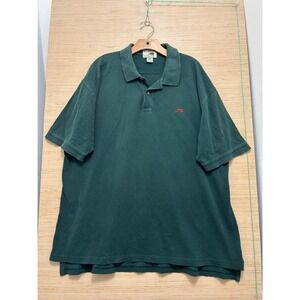 Perlis New Orleans Mens XXL Green Pima Cotton Crawfish Logo Polo Shirt 4384